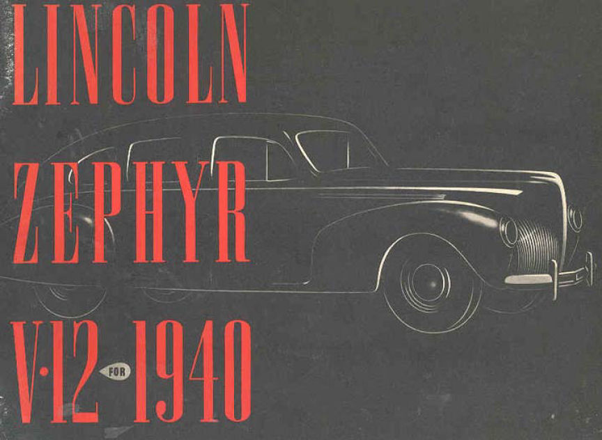 1940 Lincoln Zephyr-Continental Brochure